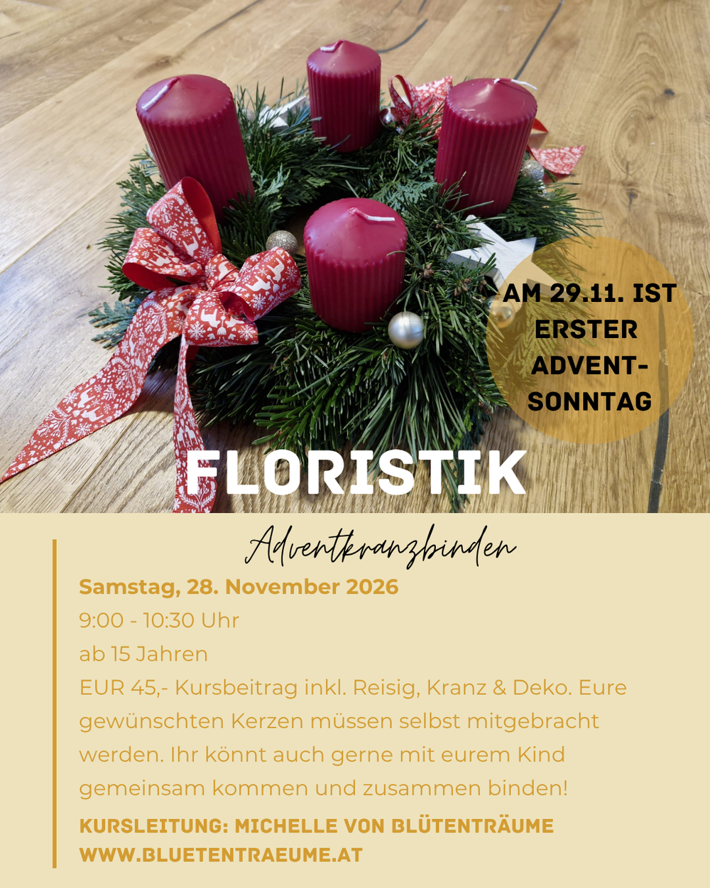 Adventkranzbinden
